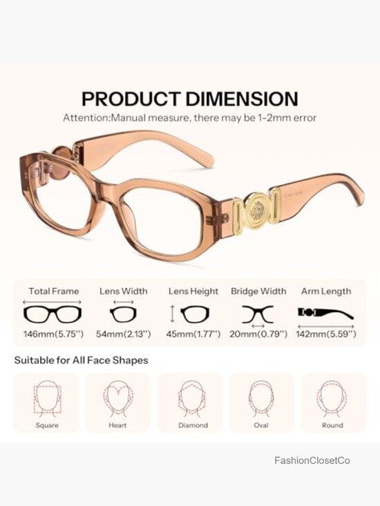 Blue Light Blocking Reading Glasses with Retro Rectangular Plastic Frame main image 7